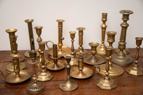 Bougeoirs en laiton