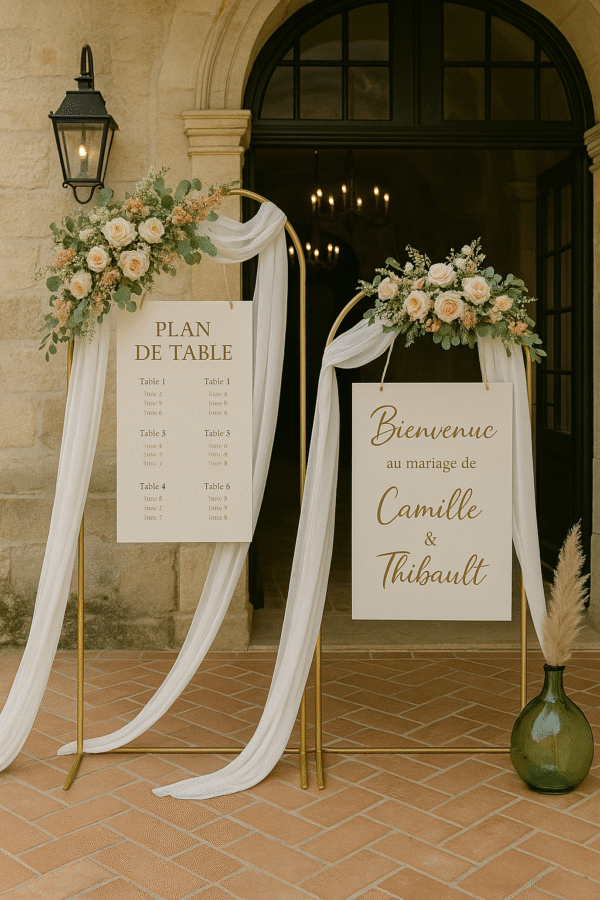 Trio d'arches métal doré – Image 2