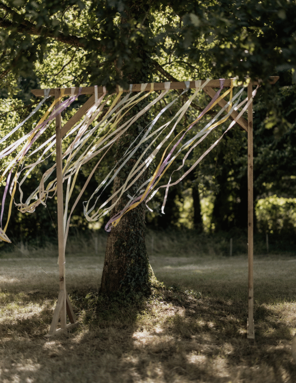 Arche rectangulaire en bois brut