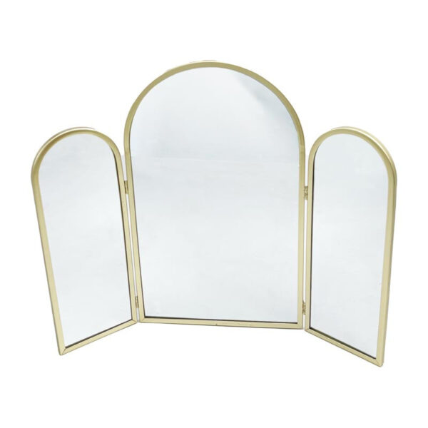 Miroir triptyque doré – Image 2