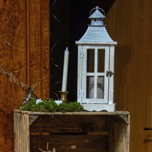 Lanternes blanches en bois Suzanne