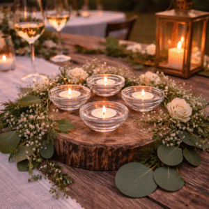 Photophore en verre Elena